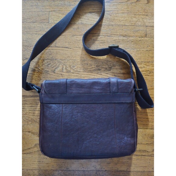 Vintage Fossil Brown Leather Large Messenger Cross Body Bag - Picture 2 of 13
